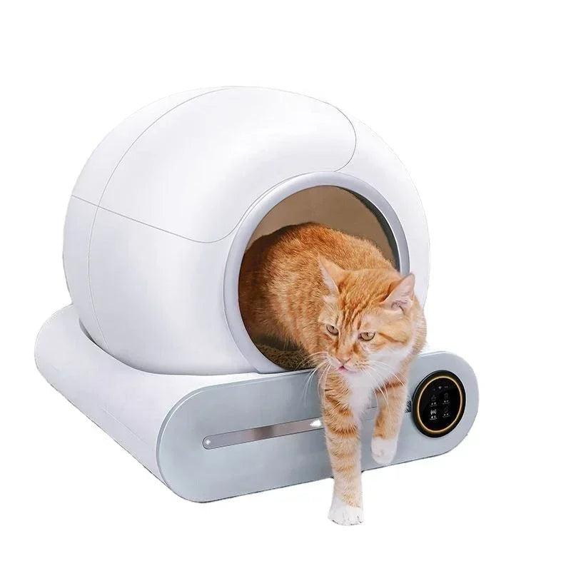 Furvio™Smart Cat Litter Box Fully Automatic Large Capacity Cat Litter Box Semi-enclosed Smart Cat Toilet APP Remote Control