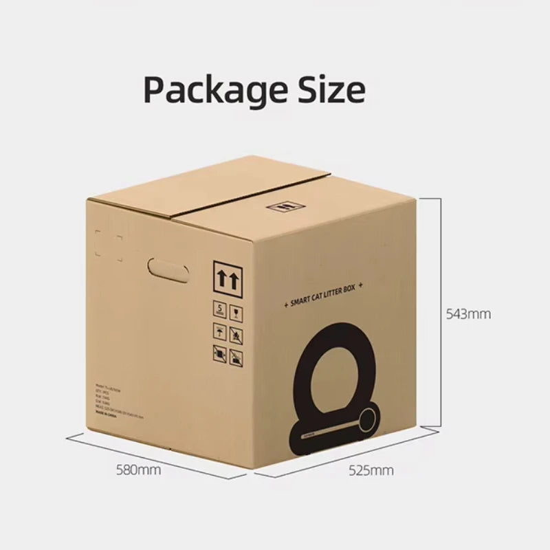 Furvio™Smart Cat Litter Box Fully Automatic Large Capacity Cat Litter Box Semi-enclosed Smart Cat Toilet APP Remote Control