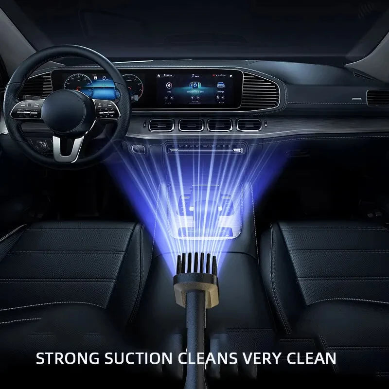 Furvio™120W Portable Car Vacuum Cleaner USB Charging Handheld Cordless Vacuum Cleaner Powerful Suction for Auto/Home/Office/Pet Hair