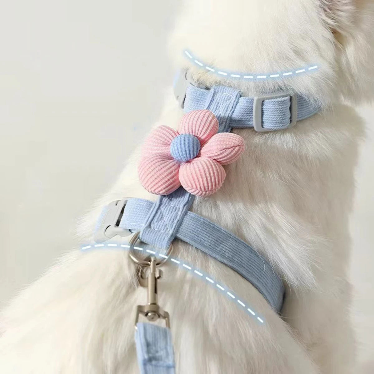 Furvio™ Cat Harness and Leash Sets Adjustable Dog Harness for Small Dog Leash Breashable Pet Harness Out Walking Dog Strap Cat Accessory