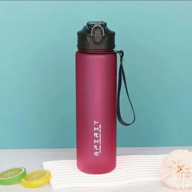 Furvio™Sports Water Bottle with Time-Tracking Straw Leak Proof Locking Flip Cover for Easy Carry Ideal for Outdoor Adventures