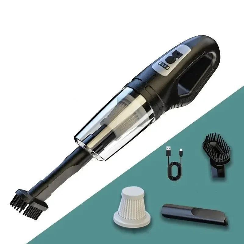 Furvio™120W Portable Car Vacuum Cleaner USB Charging Handheld Cordless Vacuum Cleaner Powerful Suction for Auto/Home/Office/Pet Hair