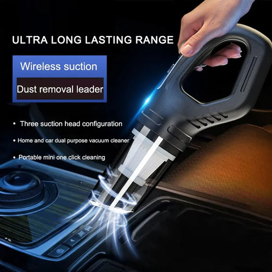 Furvio™120W Portable Car Vacuum Cleaner USB Charging Handheld Cordless Vacuum Cleaner Powerful Suction for Auto/Home/Office/Pet Hair