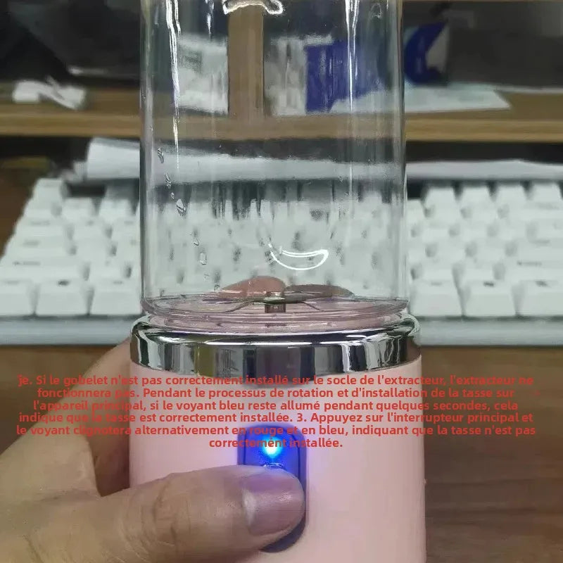 Furvio™Portable Blender Bottle Electric 6 Blades Multifunction Juice Blender Fresh Juice Smoothie Blender Ice CrushCup Food Processor