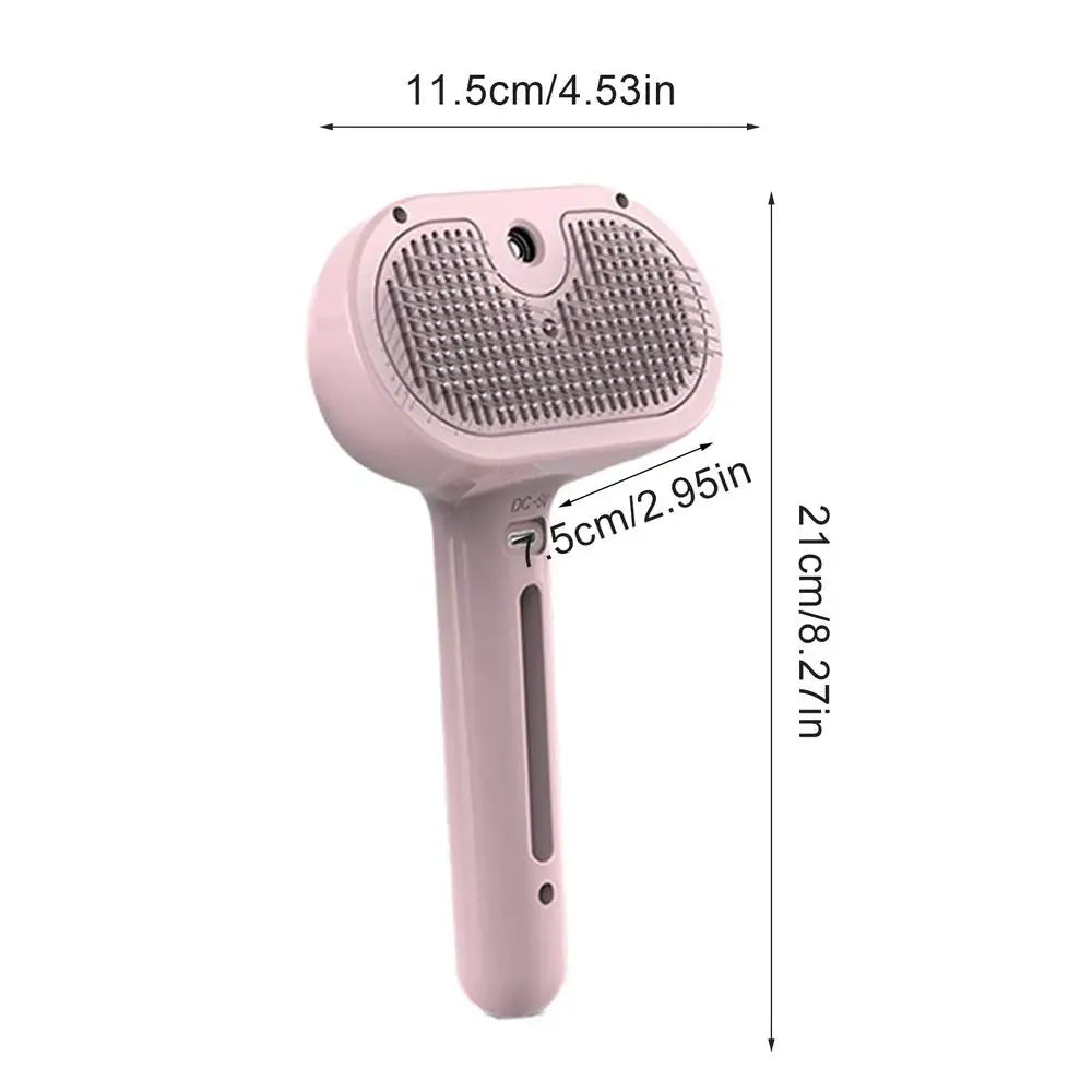 Furvio™  3-in-1 Pet Grooming Brush – Steam Spray, Hair Removal & Dematting Tool for Cats & Dogs