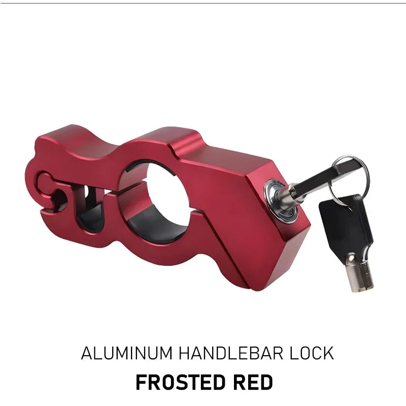 Furvio™Motorcycle Handlebar Lock Handlebar Brake Handle Solid Lock Imitating Steal Lock Pull Rod ATV Dirt Street Bikes Anti Theft