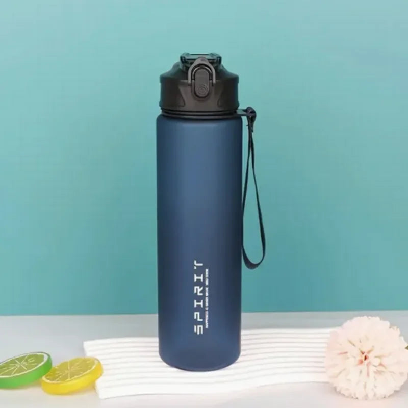 Furvio™Sports Water Bottle with Time-Tracking Straw Leak Proof Locking Flip Cover for Easy Carry Ideal for Outdoor Adventures