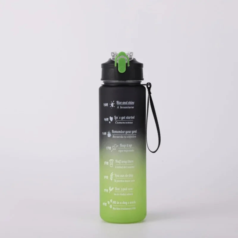 Furvio™Sports Water Bottle with Time-Tracking Straw Leak Proof Locking Flip Cover for Easy Carry Ideal for Outdoor Adventures