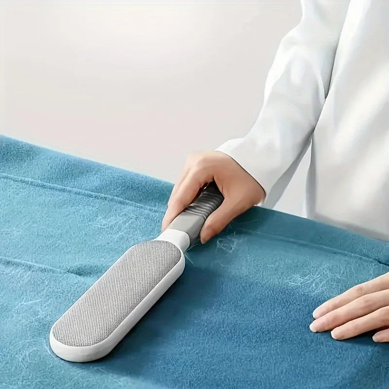 Furvio™Double-Sided Pet Hair Remover, Manual Electrostatic Sticky Lint Brush, for Cat, Clothing, Sofa, Furniture,  Carpet Cleaning